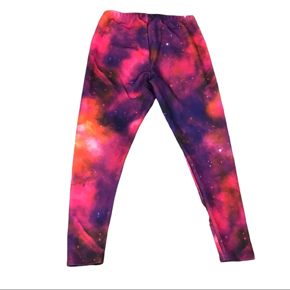 Torrid pink orange galaxy print leggings celestial clouds 00 10 clouds - Picture 2 of 8